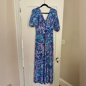 Lilly Pulitzer size medium short sleeve maxi dress